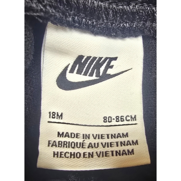 Nike Black Joggers with Pink Logo Size 18 Months - Picture 5 of 6